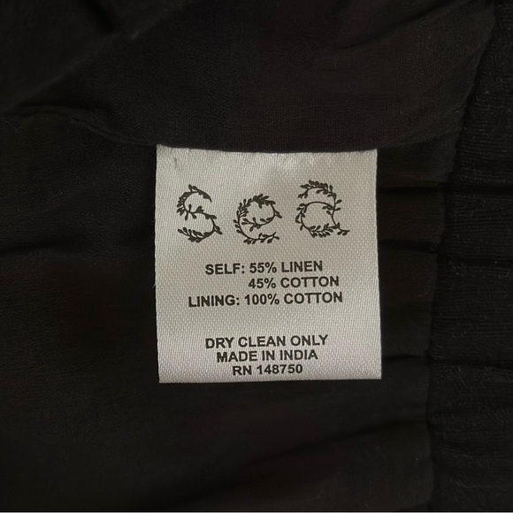 NWT SEA New York Puff-Sleeve Black Cream Floral Crop Top - Picture 8 of 8